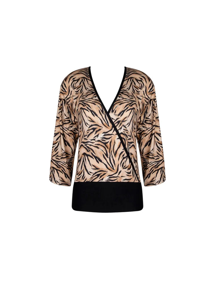 Antigel by Lise Charmel - Tigre Rebelle Wrap-Over Top Tigre Blond