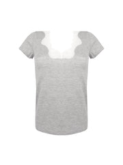 Antigel by Lise Charmel - Simply Perfect Short-Sleeved Top Chiné Gris
