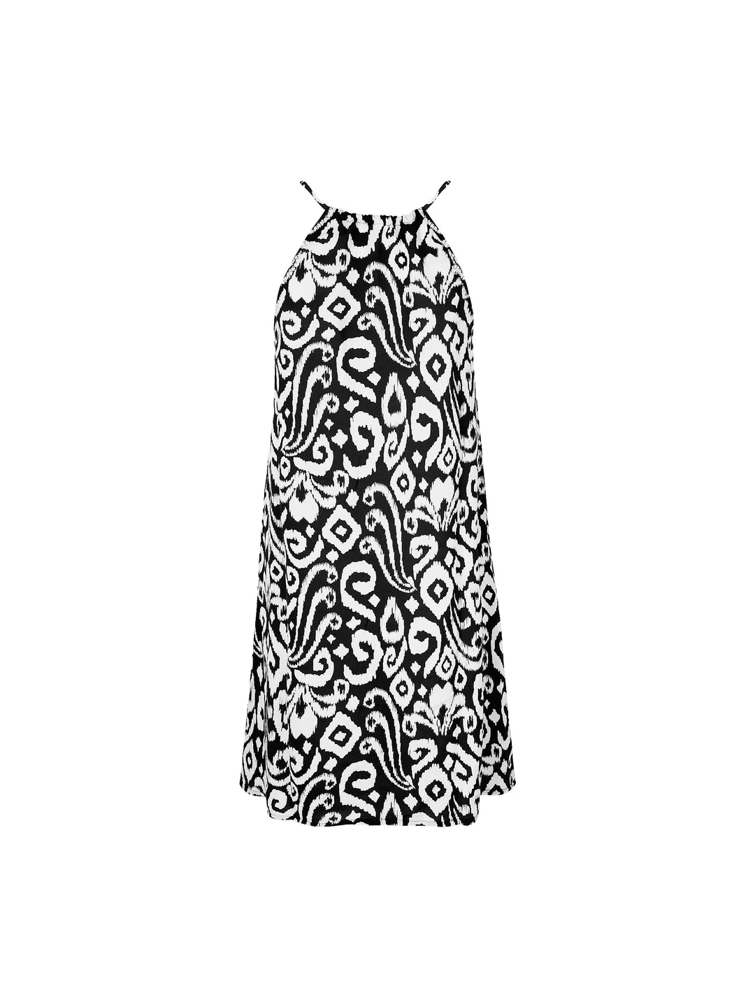 Antigel Swimwear By Lise Charmel - La Balinaise Sleeveless Dress Ikat Blanc Noir