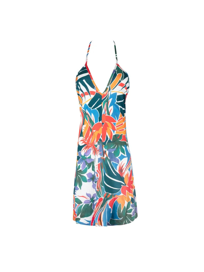 Antigel Swimwear by Lise Charmel - La Flaneuse Soft Bandeau Beach Dress Papiers Decoupes