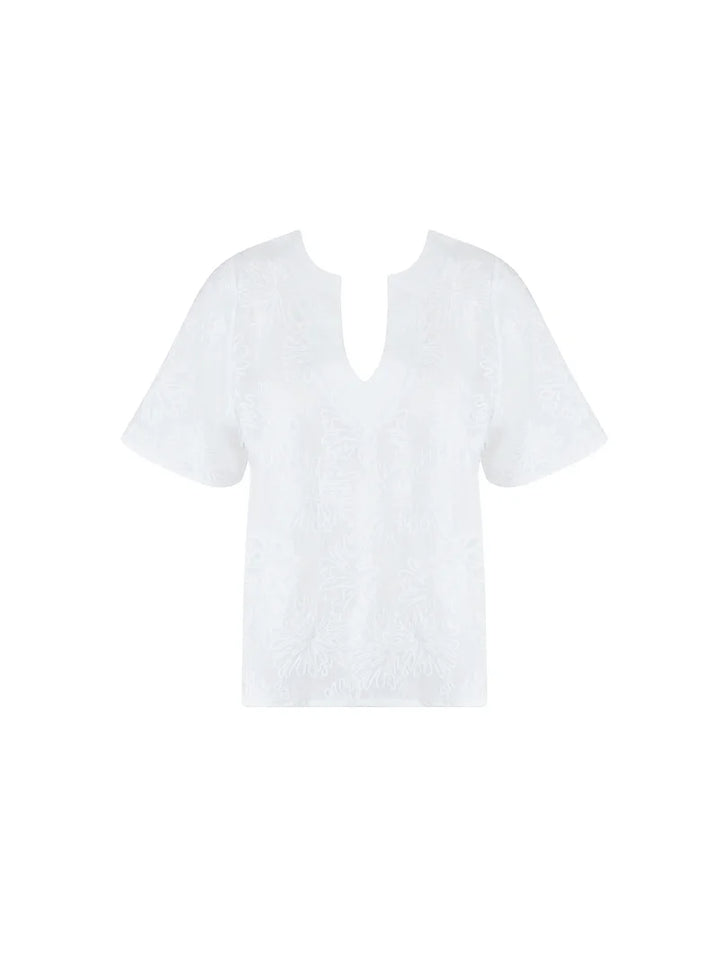 Antigel Swimwear by Lise Charmel - La Boheme Antigel Short Sleeved Top Blanc