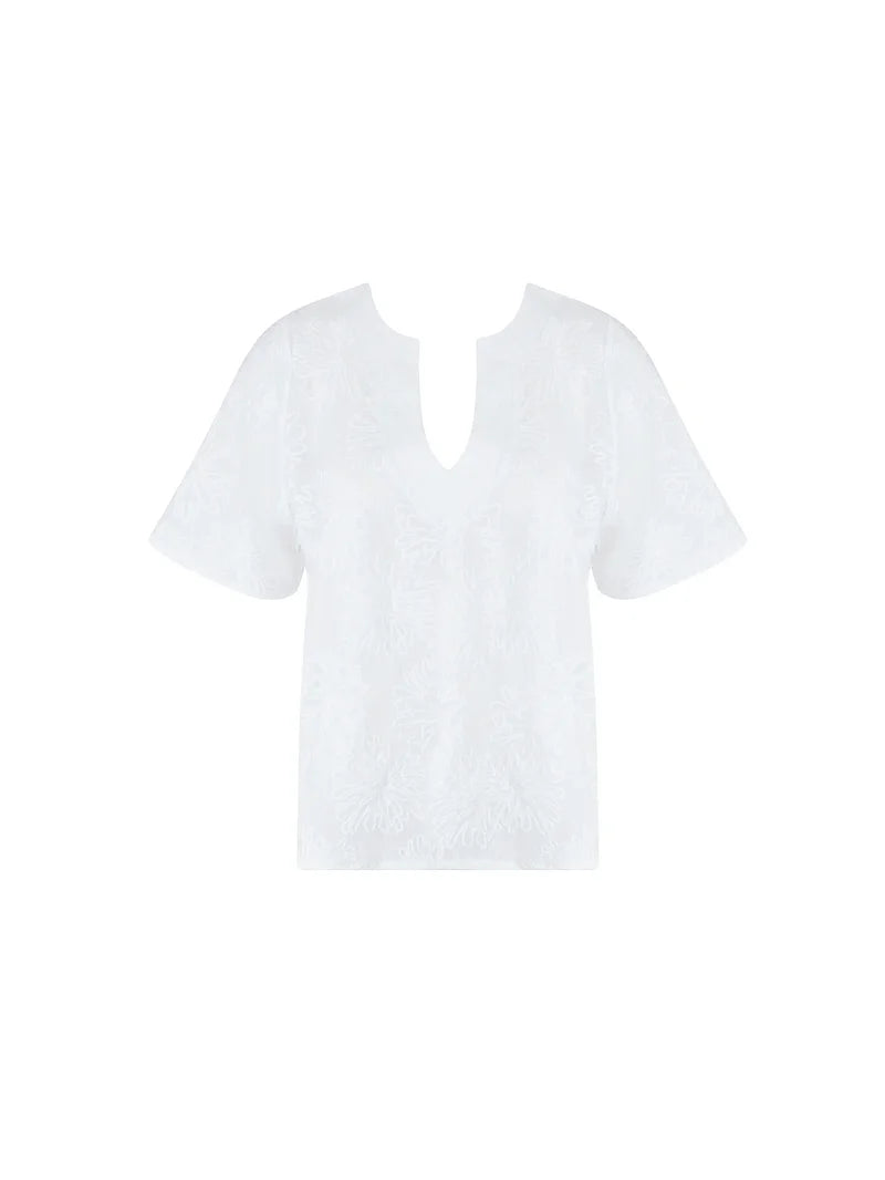 Antigel Swimwear by Lise Charmel - La Boheme Antigel Short Sleeved Top Blanc
