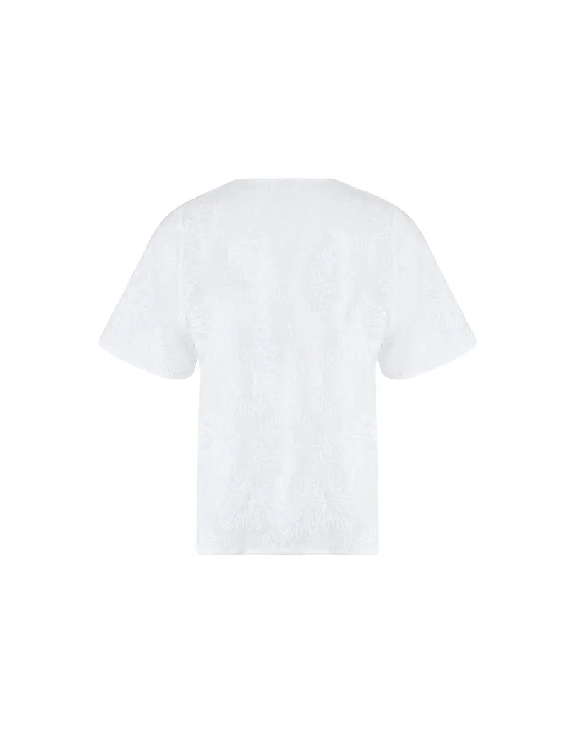 Antigel Swimwear by Lise Charmel - La Boheme Antigel Short Sleeved Top Blanc