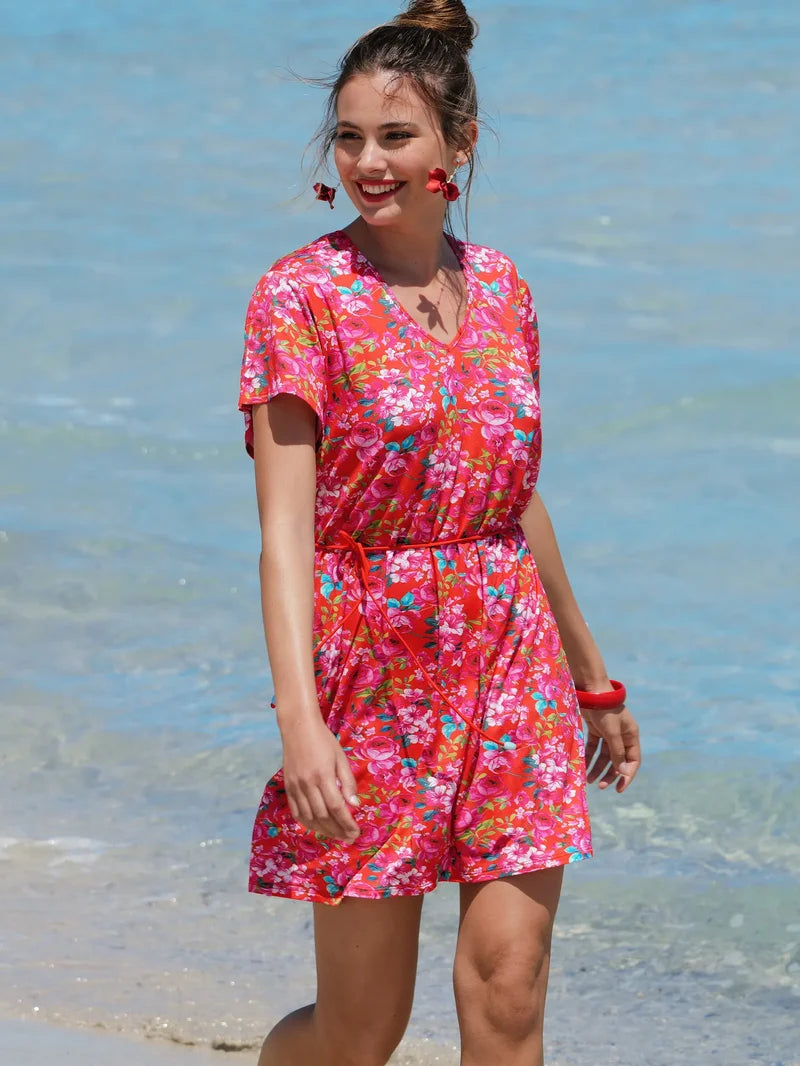 Antigel Swimwear by Lise Charmel - La Cherie Forever Tunic Rouge Cherie