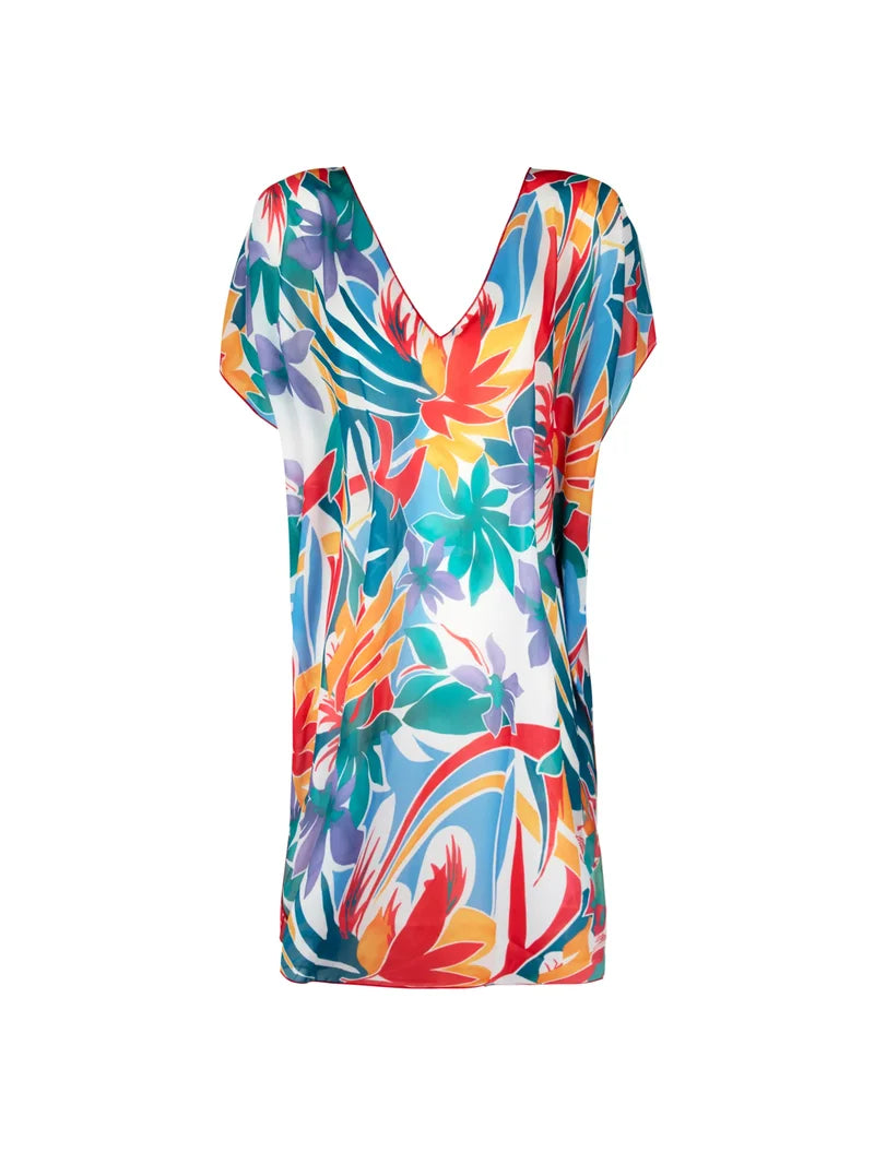 Antigel Swimwear by Lise Charmel - La Flaneuse Poncho Beach Cover-Up Papiers Decoupes