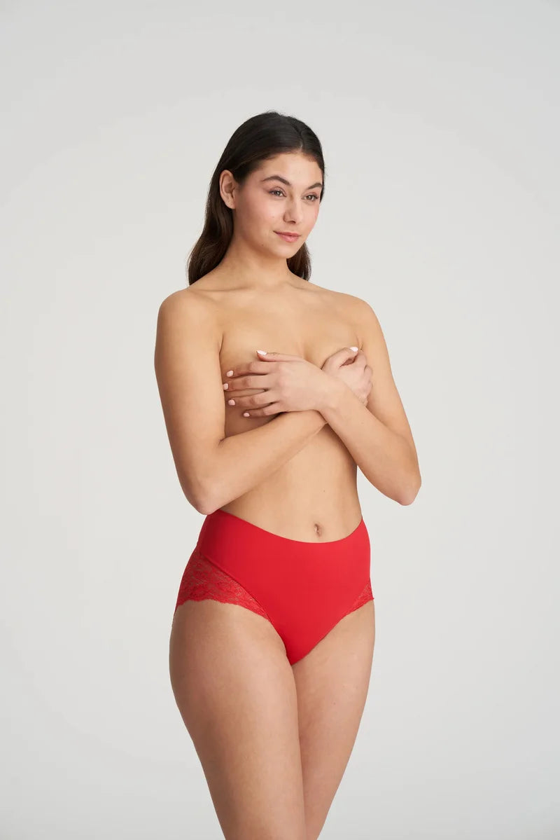 Marie Jo - Color Studio Shapewear Lace High Briefs Scarlet
