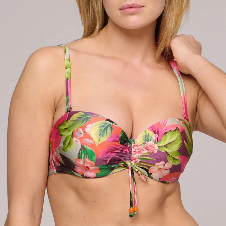 Marie Jo Swimwear - Norma Jeanne Padded Strapless Bikini Top Tropical Sunset