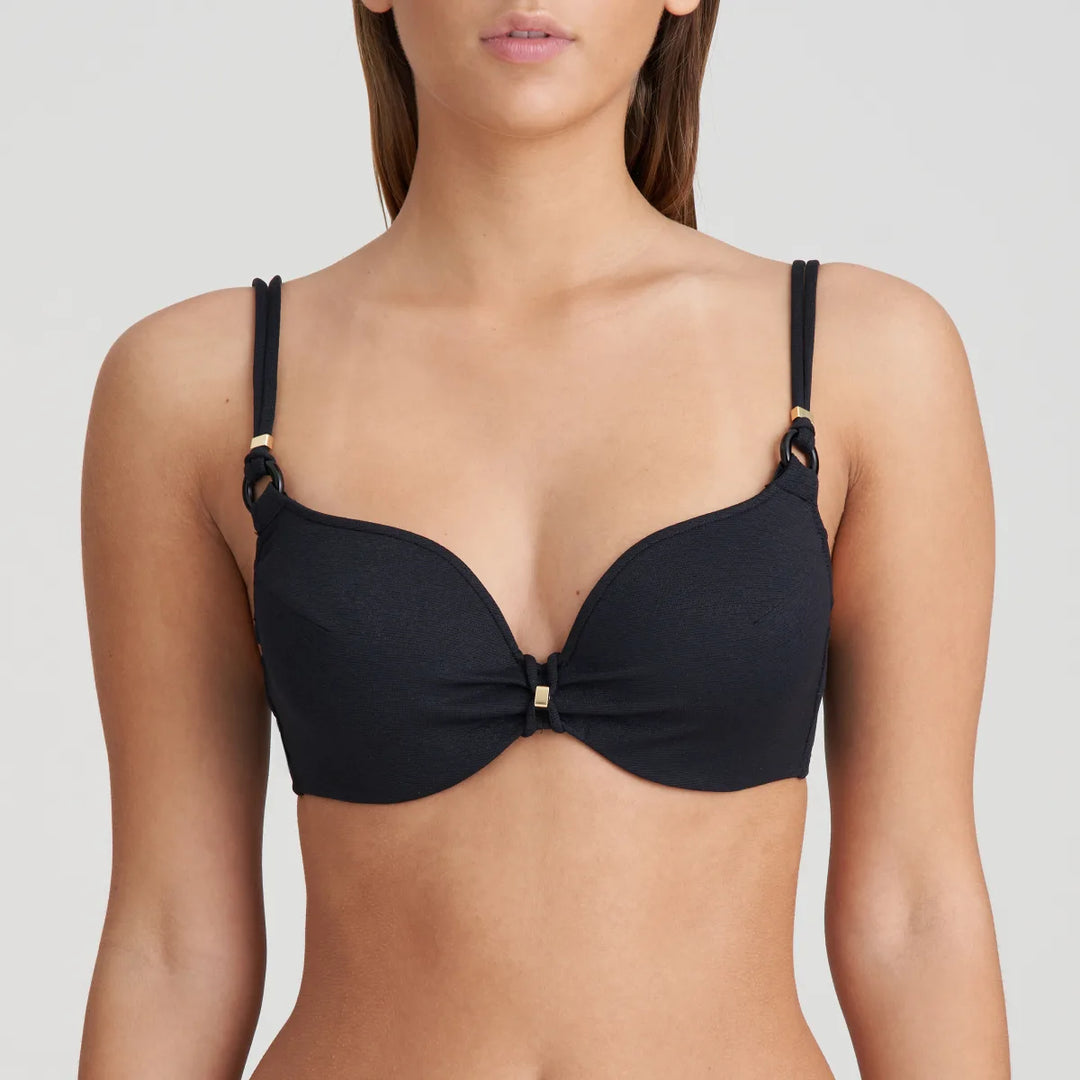 Marie Jo Swimwear Dahu Padded Bikini Top Heartshape Black Ouh La La