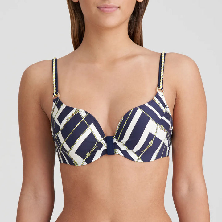 Marie Jo Swimwear - Saranji Padded Bikini Top Heartshape Majestic Blue
