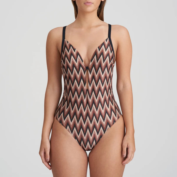 Marie Jo Swimwear - Su Ana Plunge Swimsuit Wireless Miramar