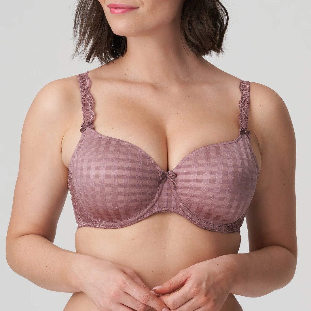 PrimaDonna Madison Padded Bra Heartshape Satin Taupe
