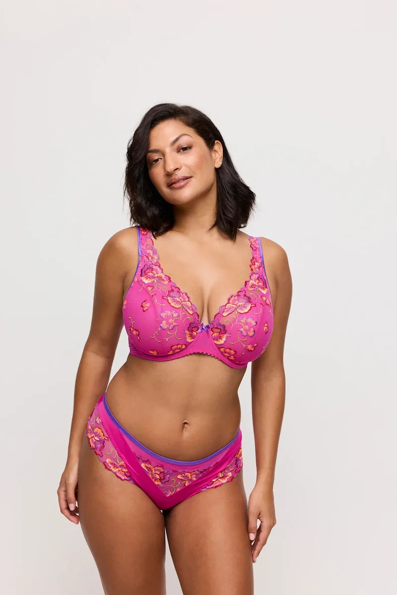 Primadonna - Devdaha Half Padded Plunge Bra Very Berry