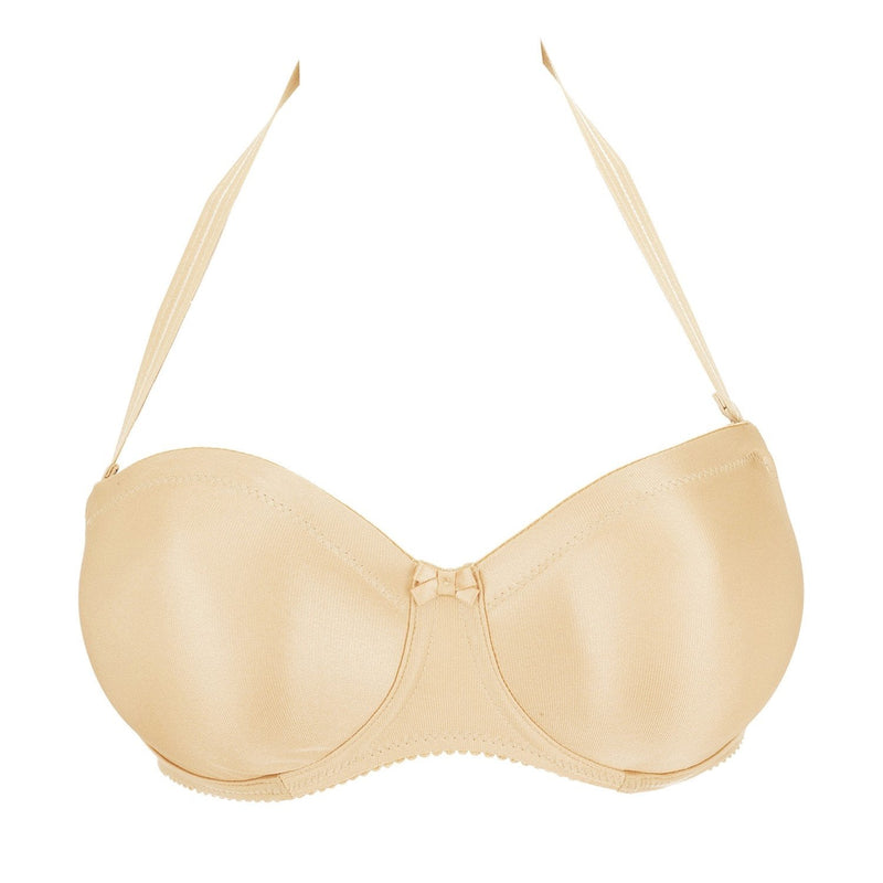 PrimaDonna Satin Strapless Non Padded Cognac
