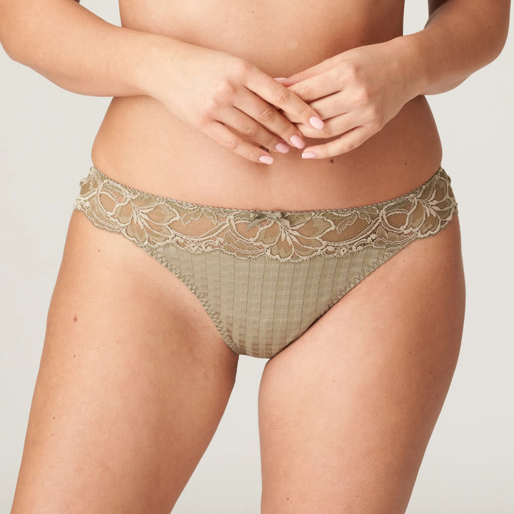 Tanga PrimaDonna Madison color oliva dorado