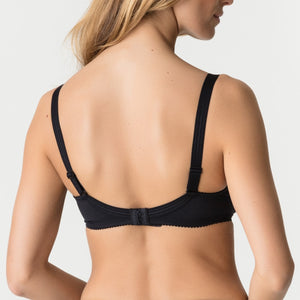 PrimaDonna Satin Seamless Non Padded Bra Black