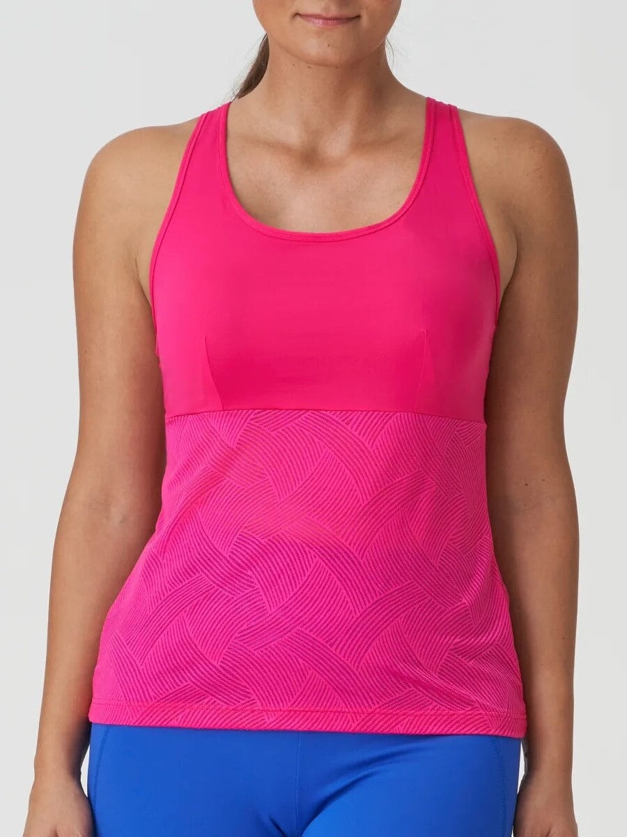 PrimaDonna Sport The Game Tank Top - Electric Pink Tank Top PrimaDonna Sport 