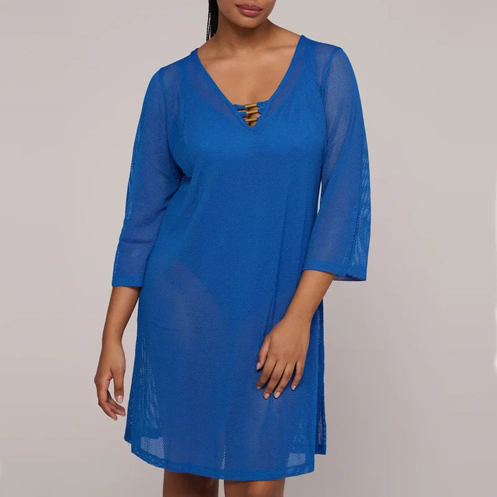 PrimaDonna Swimwear - Aswan Kaftan Delphinium Cheer Blue