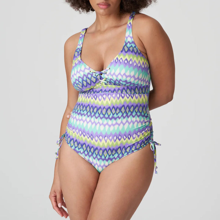 PrimaDonna Swimwear Holiday Padded Triangle Swimsuit - Mezcalita Blue Triangle Swimsuit PrimaDonna Swimwear 