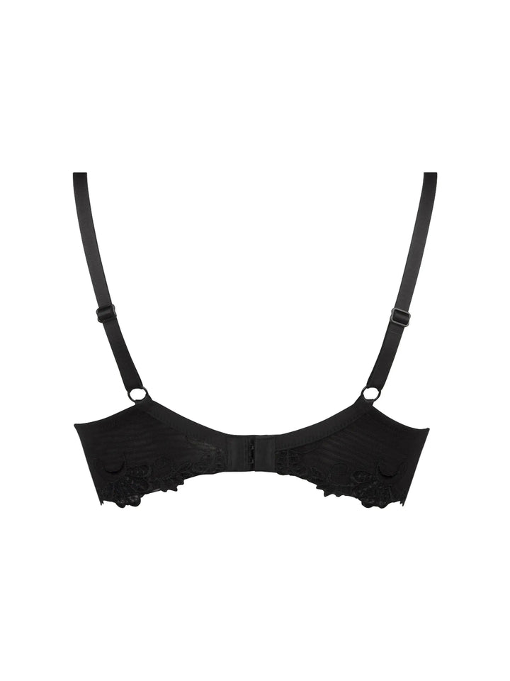 Lise Charmel - Dressing Floral Heartshaped Spacer Plunge Bra Noir