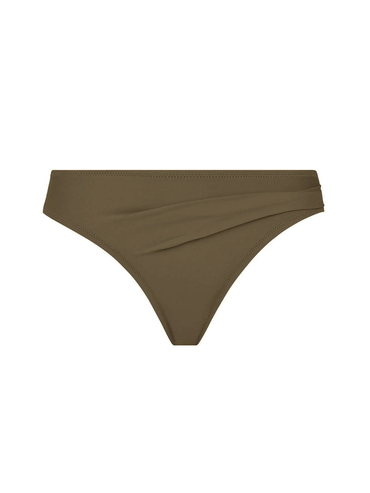 Antigel Swimwear by Lise Charmel - La Chiquissima Bikini Brief Wide Side And Bottom Kaki Chic