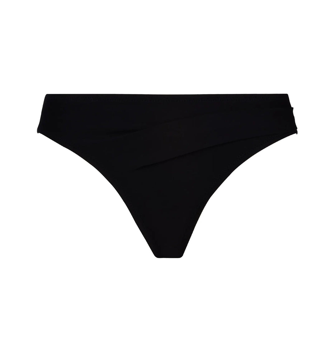 Antigel von Lise Charmel – La Chiquissima Bikini-Slip, breite Seite und Unterseite, Noir, durchgehender Bikini-Slip, Antigel-Bademode von Lise Charmel