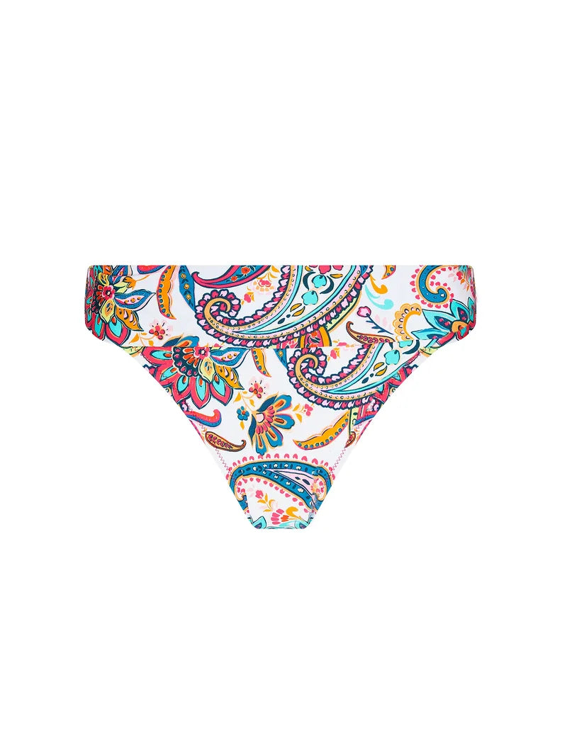 Antigel Swimwear By Lise Charmel - La Bayadere Bikini Brief Wide Side And Bottom Blanc Flashy