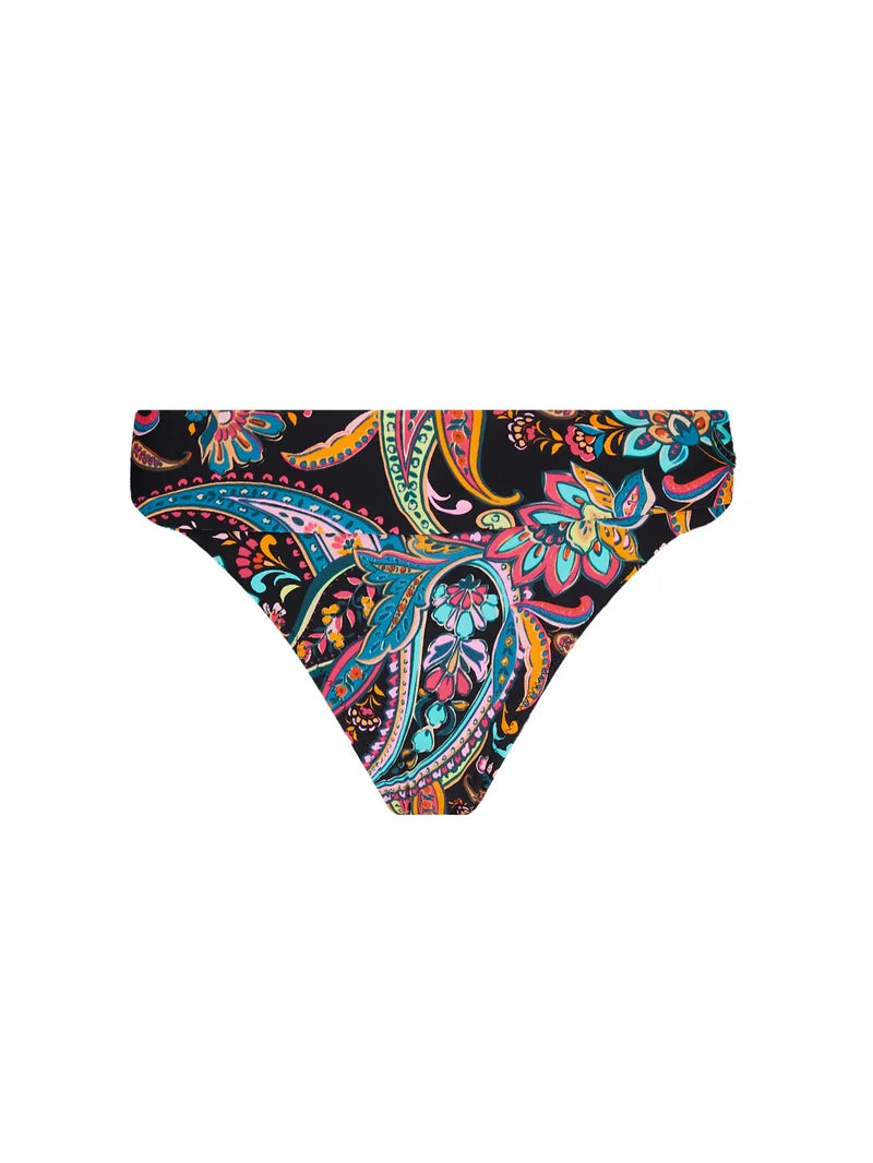 Antigel Swimwear By Lise Charmel - La Bayadere Bikini Brief Wide Side And Bottom Noir Flashy