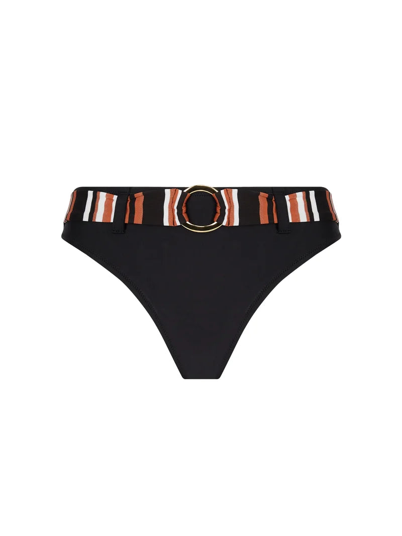 Antigel Swimwear by Lise Charmel - L Antigel Globe High Waist Bikini Brief Auburn Rayé