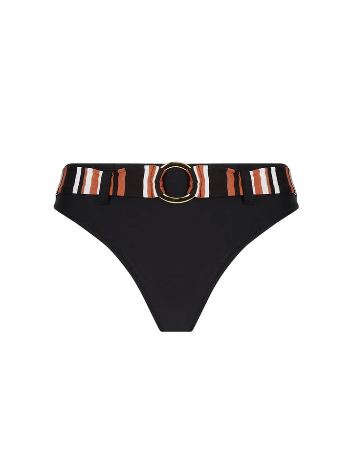 Antigel Swimwear by Lise Charmel - L Antigel Globe High Waist Bikini Brief Auburn Rayé