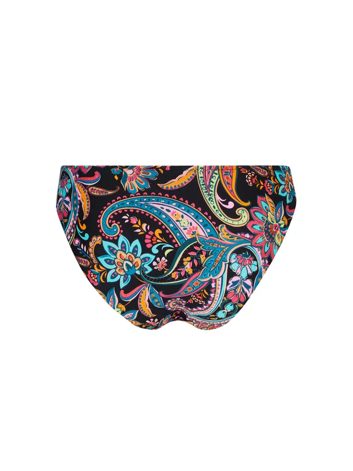 Antigel Swimwear By Lise Charmel - La Bayadere Wide Sided Bikini Brief Noir Flashy