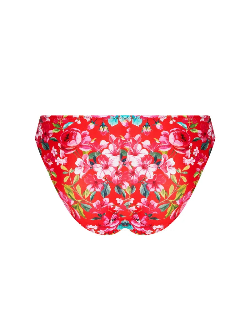 Antigel Swimwear by Lise Charmel - La Cherie Forever Wide Sided Bikini Brief Rouge Cherie