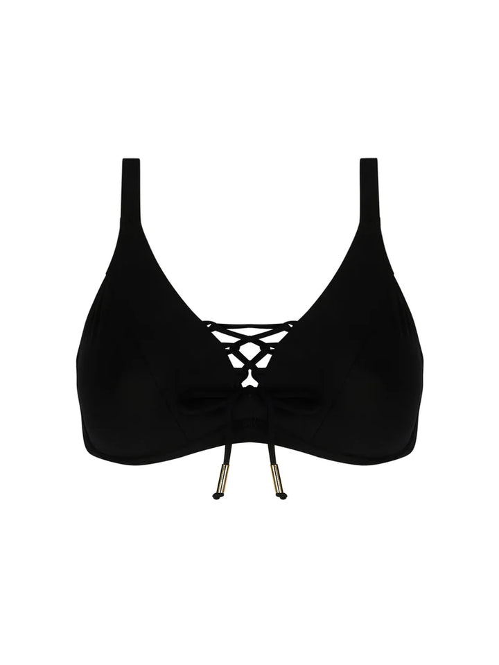 Antigel Swimwear by Lise Charmel - La Glam Tonique Halter Underwired Bikini Top Noir