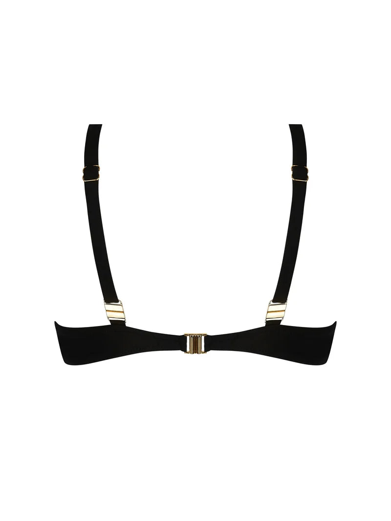 Antigel Swimwear by Lise Charmel - La Glam Tonique Halter Underwired Bikini Top Noir