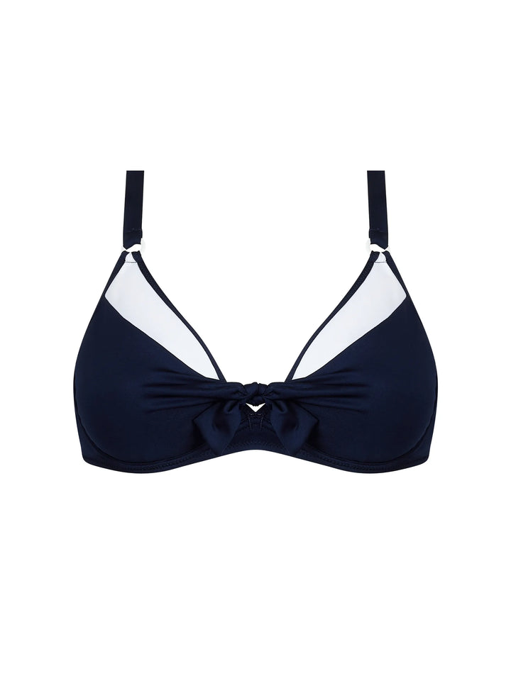 Antigel Swimwear by Lise Charmel - La Skippeuse Halter Underwired Bikini Top Marine Skippeuse
