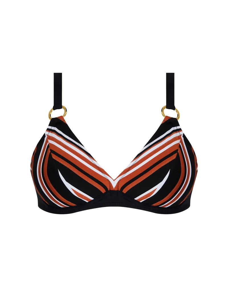 Antigel Swimwear by Lise Charmel - L Antigel Globe Halter Underwired Bikini Top Auburn Rayé