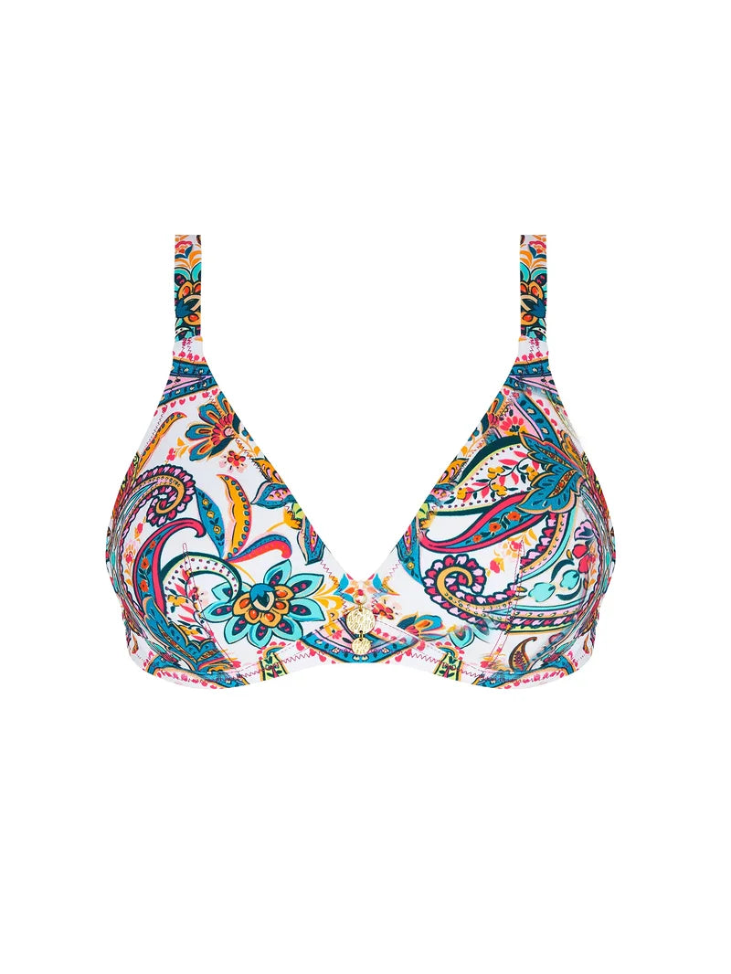 Antigel Swimwear By Lise Charmel - La Bayadere Halter Underwired Bikini Top Blanc Flashy
