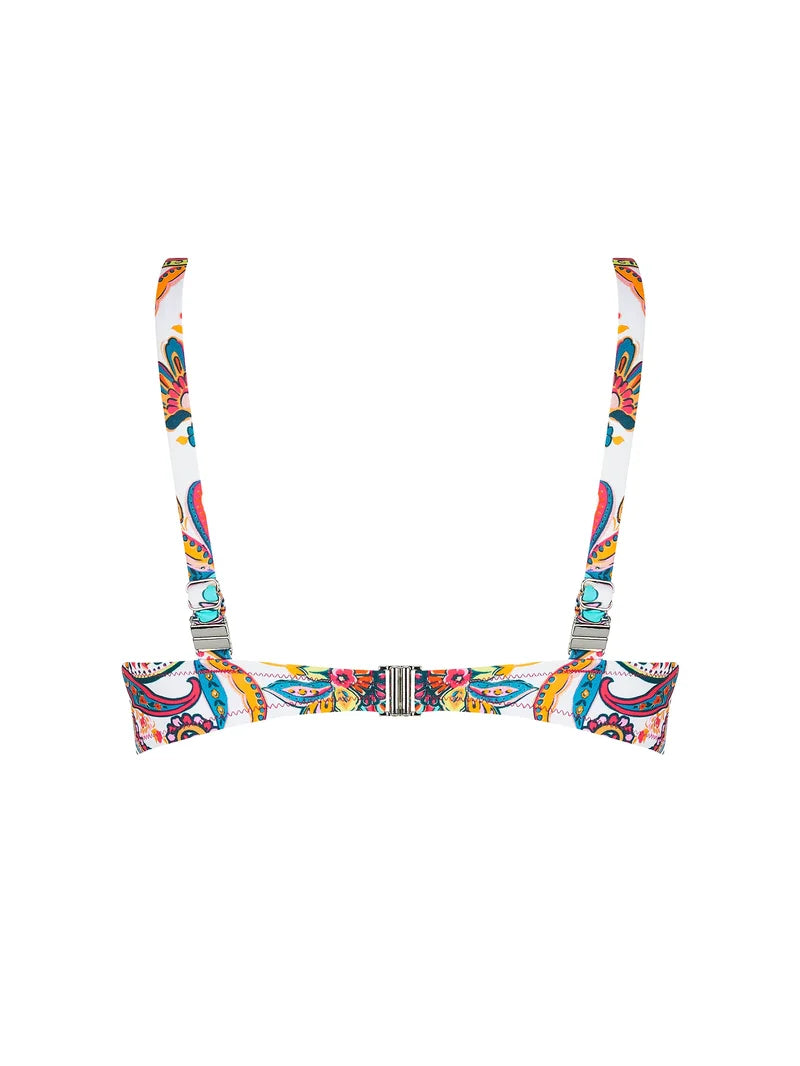 Antigel Swimwear By Lise Charmel - La Bayadere Halter Underwired Bikini Top Blanc Flashy