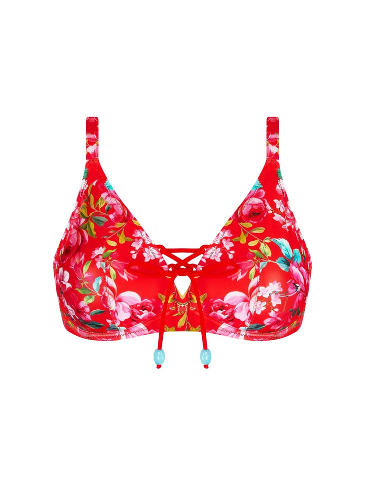 Antigel Swimwear by Lise Charmel - La Cherie Forever Halter Wired Bikini Top Rouge Cherie