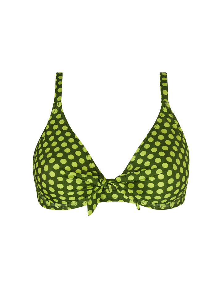 Antigel Swimwear by Lise Charmel - La Petillante Halter Underwired Bikini Top Bulles Green