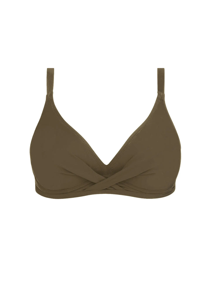 Antigel Swimwear by Lise Charmel - La Chiquissima Underwired Triangle Kaki Chic