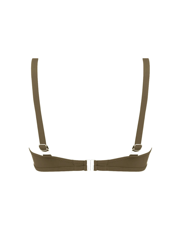 Antigel Swimwear by Lise Charmel - La Chiquissima Underwired Triangle Kaki Chic