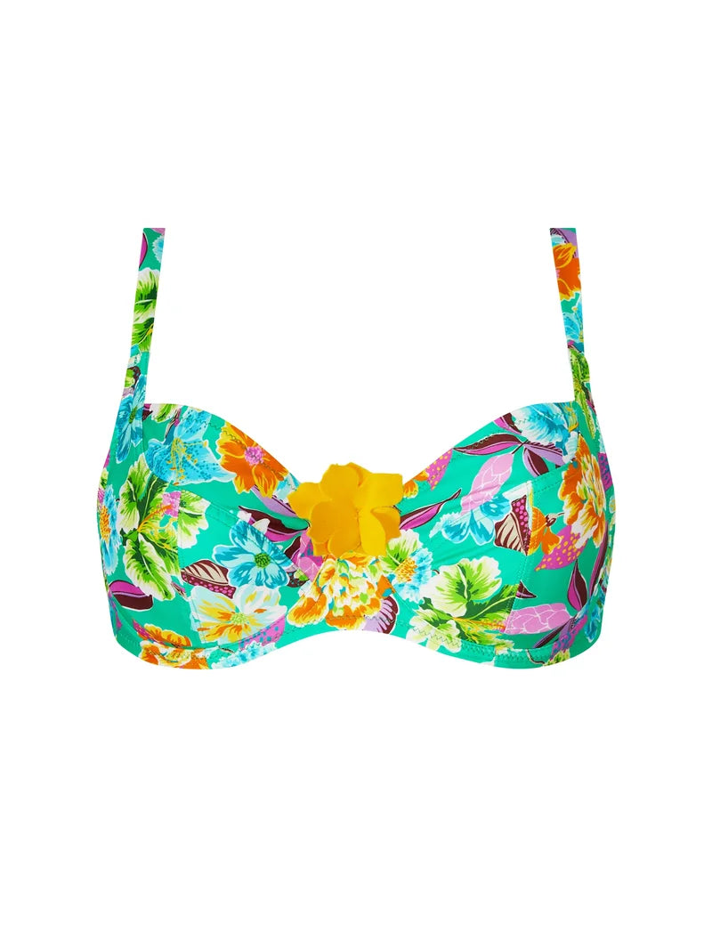 Antigel Swimwear by Lise Charmel - La Feminissima Balconet Bikini Vert Emeraude