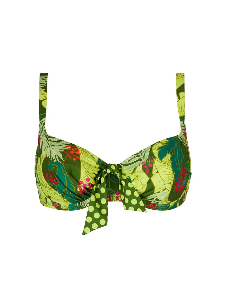 Antigel Swimwear By Lise Charmel - La Venus Nature Seamless Balconet Top Vert Tropic