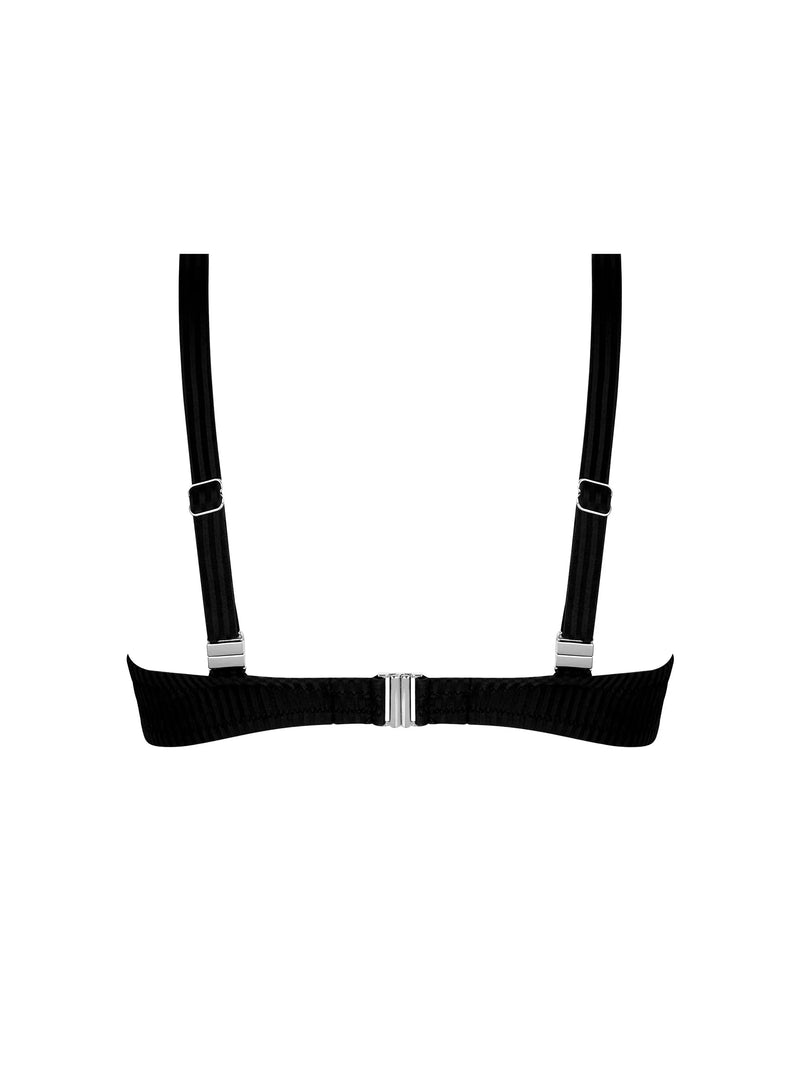 Antigel Swimwear - La Stricto Chic Padded Bikini Top Noir