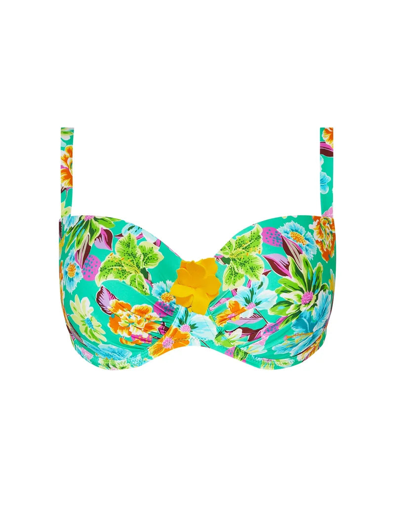 Antigel Swimwear by Lise Charmel - La Feminissima Padded Bikini Top Vert Emeraude