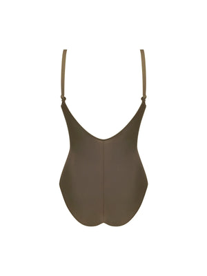 Antigel Swimwear By Lise Charmel - La Chiquissima Full Cup Underwired Swimsuit Kaki Chic