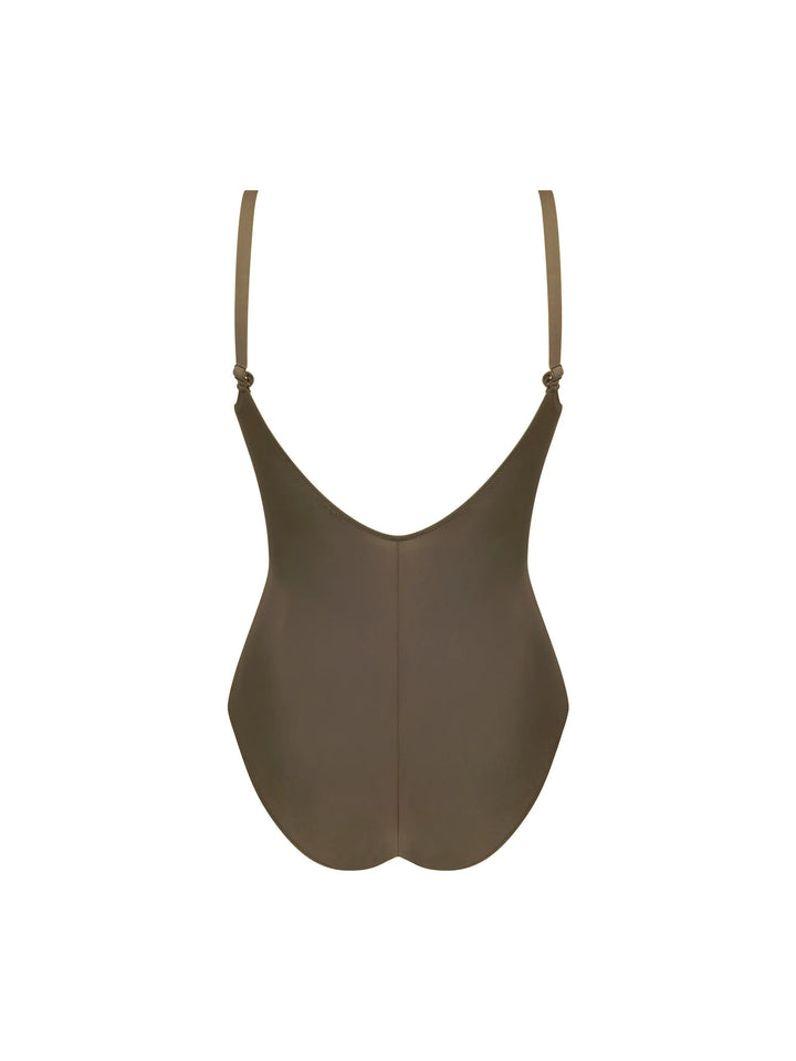 Antigel Swimwear By Lise Charmel - La Chiquissima Full Cup Underwired Swimsuit Kaki Chic