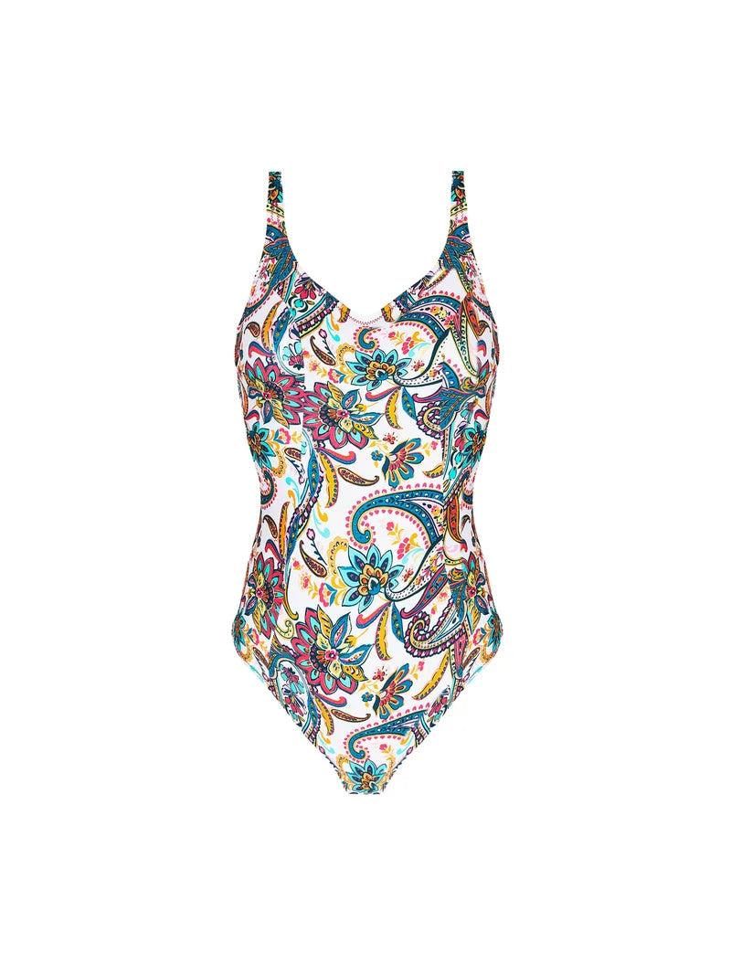 Antigel Swimwear By Lise Charmel - La Bayadere Full Cup Underwired Swimsuit Blanc Flashy