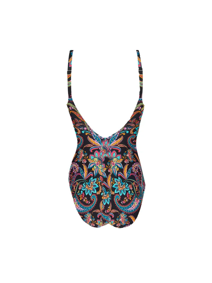 Antigel Swimwear By Lise Charmel - La Bayadere Full Cup Underwired Swimsuit Noir Flashy