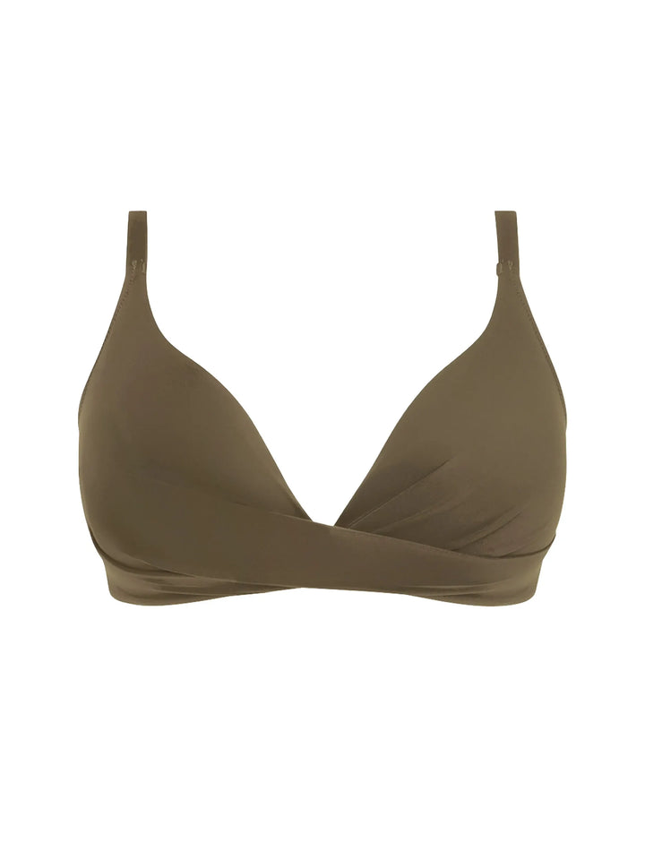Antigel Swimwear by Lise Charmel - La Chiquissima Wireless Contour Bikini Kaki Chic